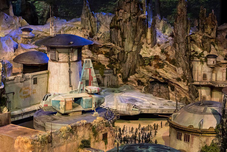  The finer details of the new lands can all be seen in a 50-foot scale model of the parks