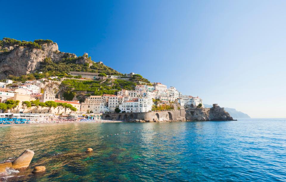  The spectacular view of Amalfi town, Campania, Italy