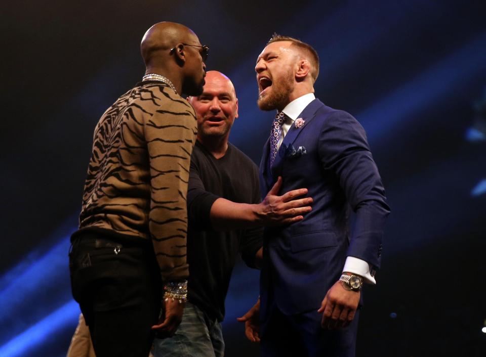  Dana White moves to keep apart Conor McGregor and Floyd Mayweather