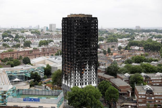 Grenfell Tower after the fire