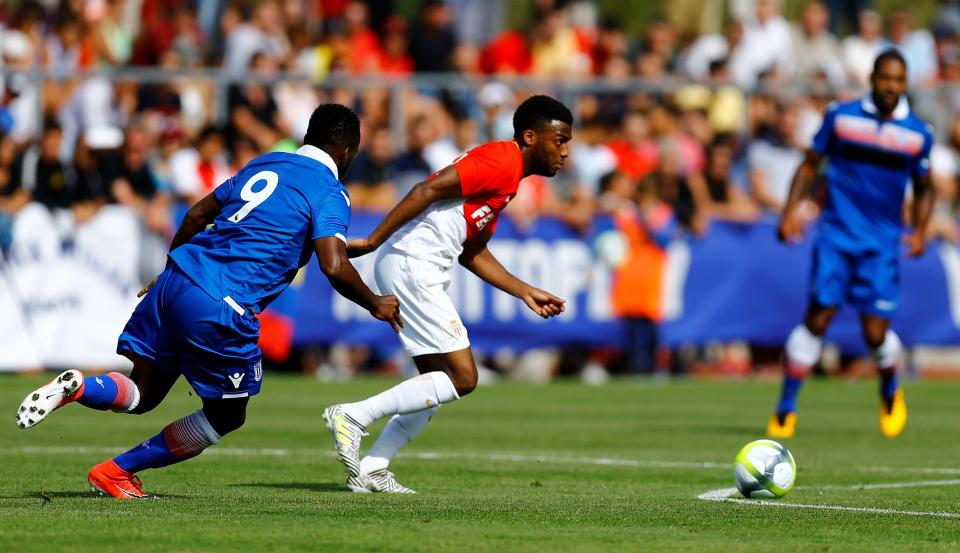 Thomas Lemar played against Stoke City for Monaco in a friendly at the weekend