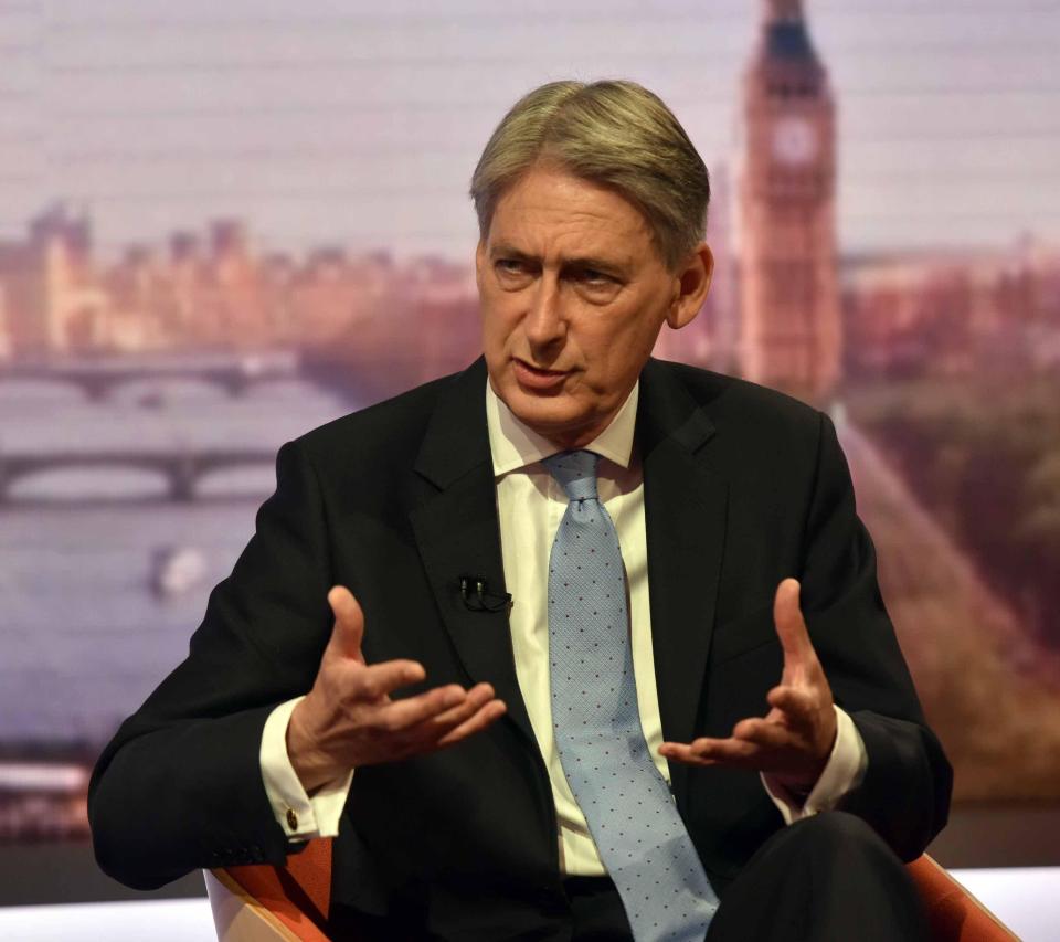  Hammond is at the centre of a cabinet row over public spending and has come under fire for saying civil servants are 'overpaid'