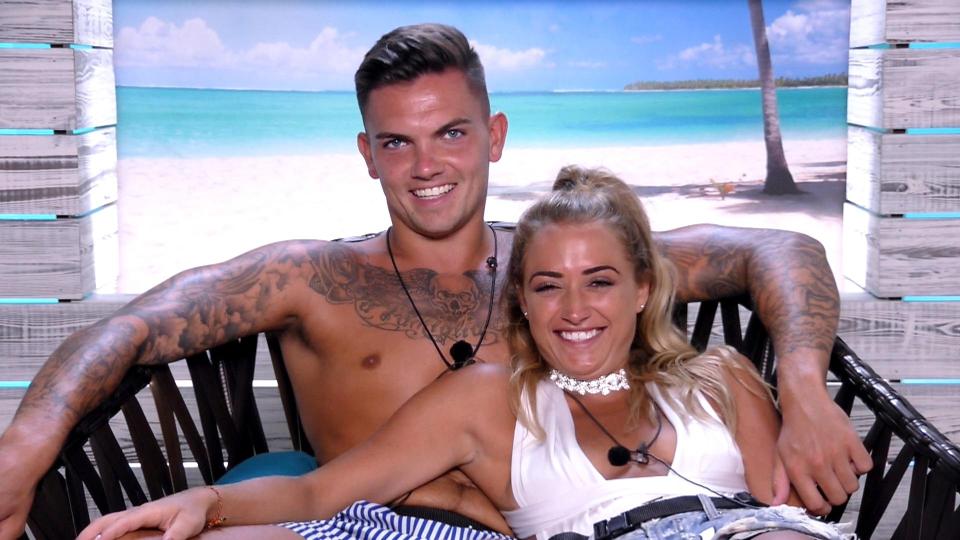  Sam Gowland and Georgia Harrison are one of the couples facing the axe on tonight's Love Island