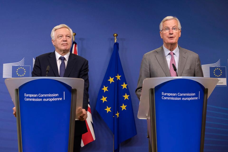  David Davis is in Brussels this week meeting EU negotiator Michel Barnier