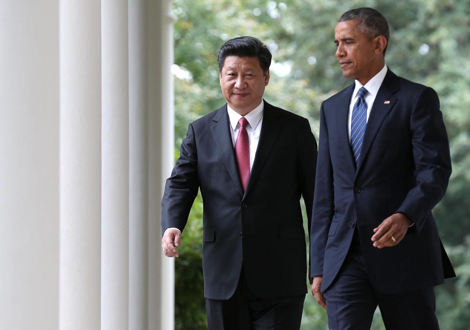  An image of Chinese President Xi Jinping, left, and then US President Barack Obama walking sparked comparisons with Winnie the Pooh and Tigger