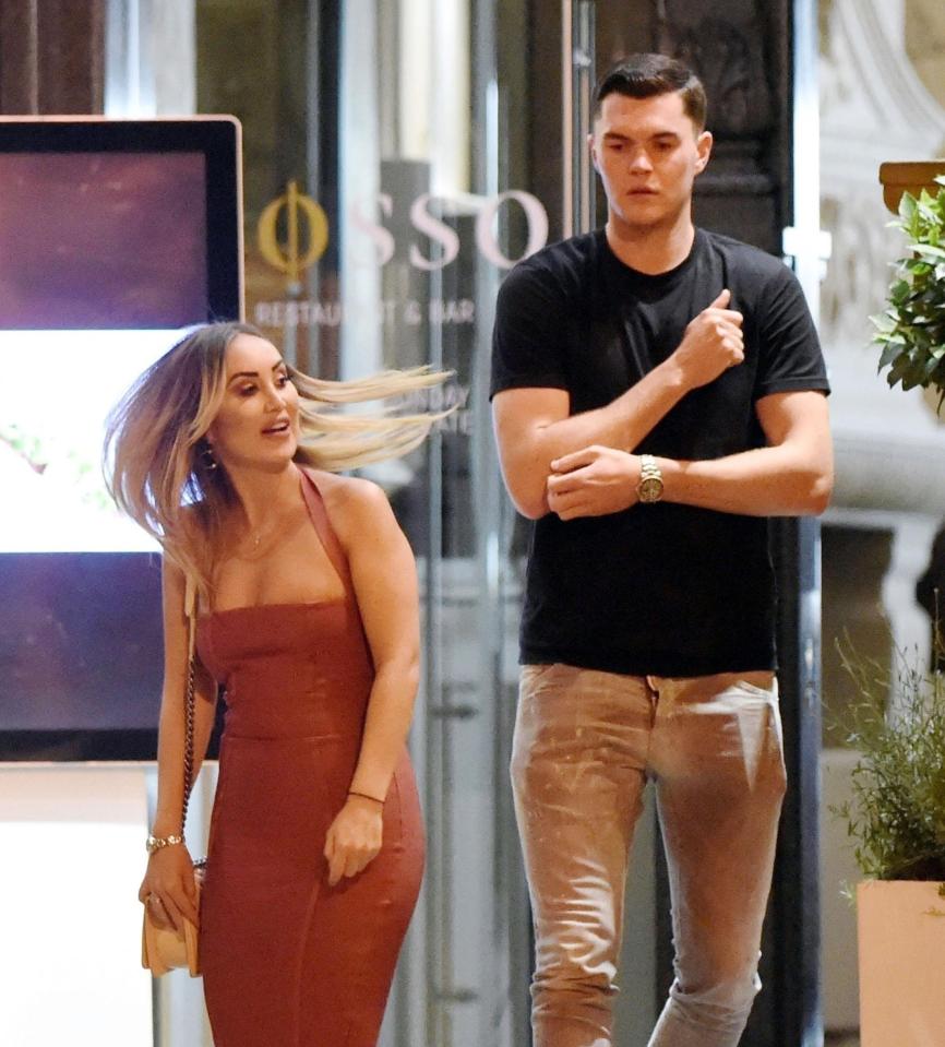  Everton ace Michael Keane headed out to eat at plush restaurant Rosso