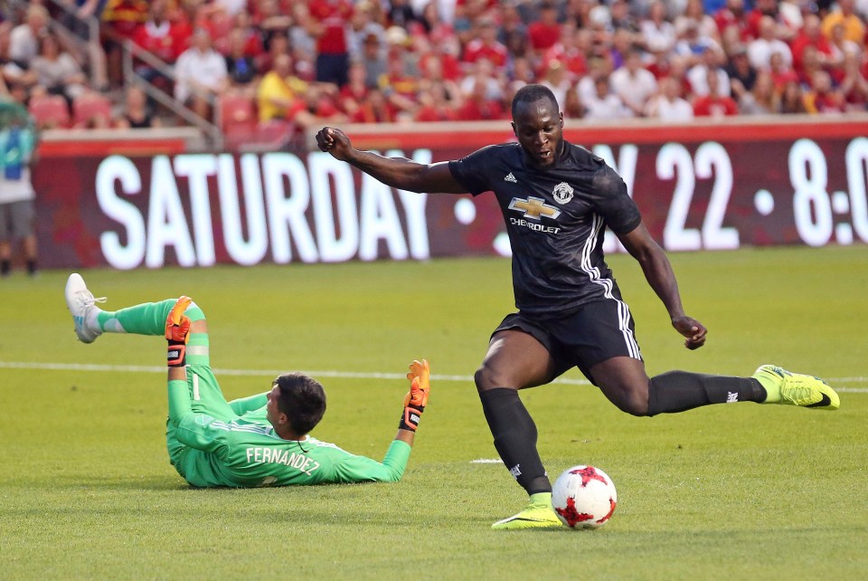 Romelu Lukaku scored his first Manchester United goal against Real Salt Lake