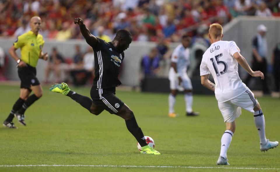 Romelu Lukaku scored his first United goal in the friendly victory over Real Salt Lake