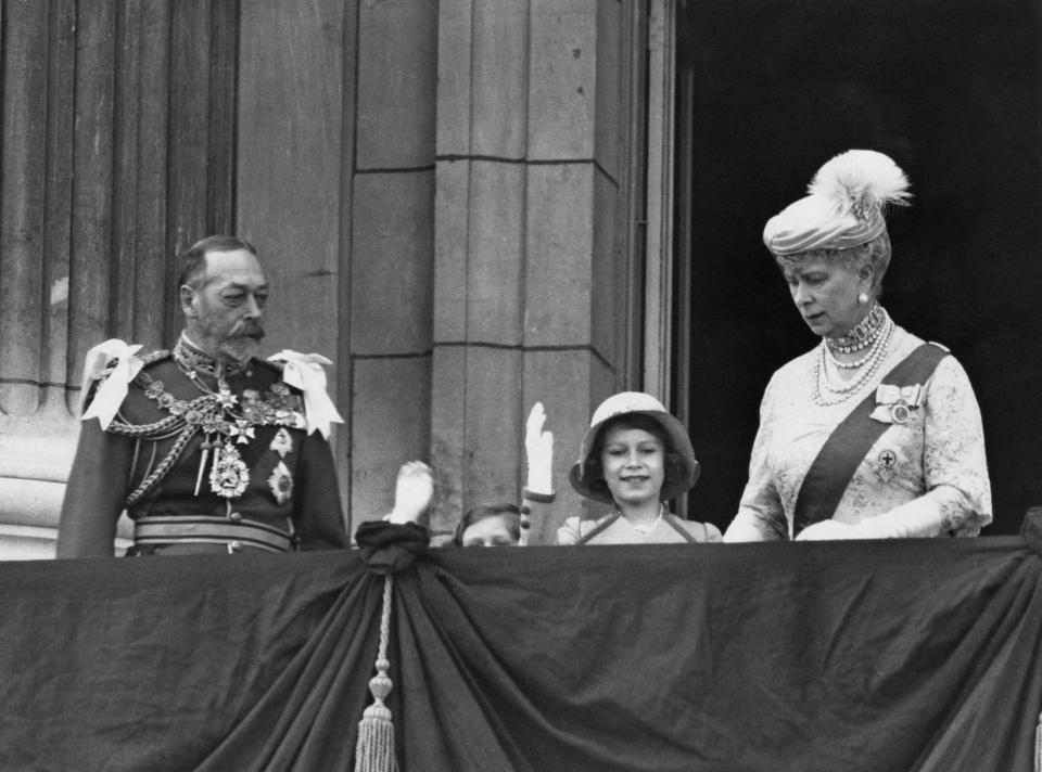  The Queen's grandfather King George V (pictured left) officially changed their name from Saxe-Coburg-Gothas