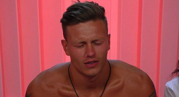 Alex Bowen seen sweating during his lie detector test on last summer's show