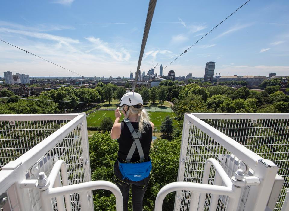  From my vantage point high above the South Bank  I can see Parliament, the London Eye and The Shard – its glass glinting in the sun