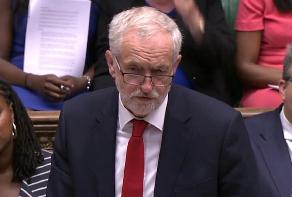  Mr Corbyn started with a sly dig at the Chancellor's claims on public sector pay