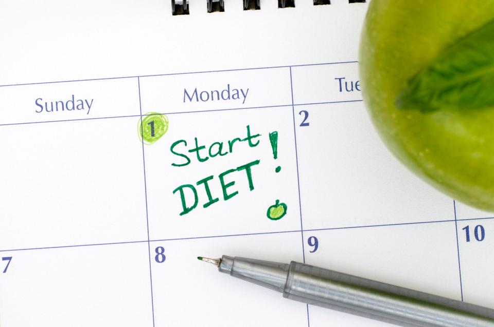  Many people chose to start a diet at the beginning of the week but Monday may not be the best day to do it, research suggests