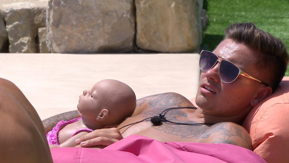 Sam Gowland failed the task for taking his 'baby' into the sun with no sun cream on