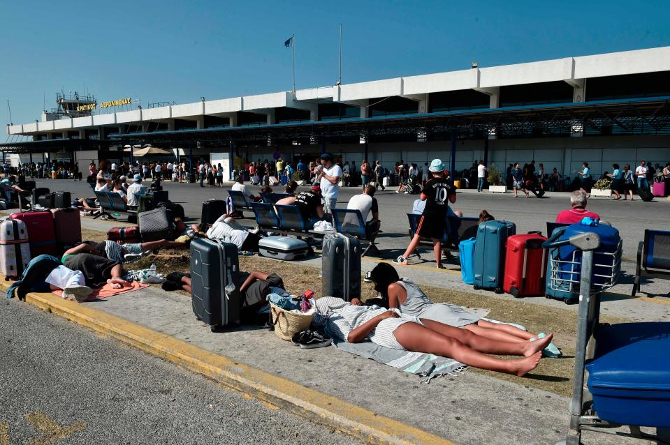  Last night tourists were seen fleeing their hotels as the quake struck