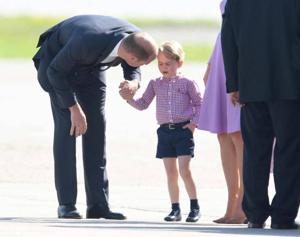  Prince George did not enjoy his trip around Europe this week on a Royal engagement