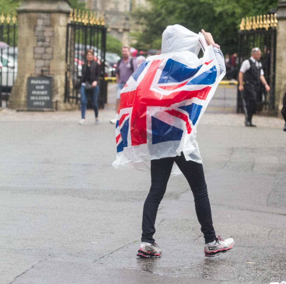  A typical British summer's day was to be had in Windsor after weeks of scorching heat