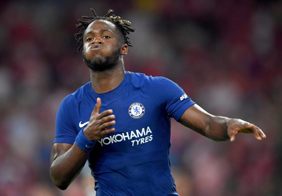 Michy Batshuayi struck twice as Chelsea thumped Arsenal 3-0 in Beijing