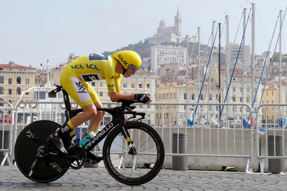  Chris Froome came through the time trial stage in Marseille to clinch his fourth Tour de France win