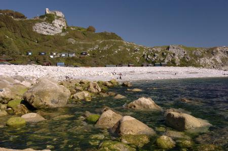  Church Ope Cove has cliffs on three sides which shelter bathers from the prevailing wind