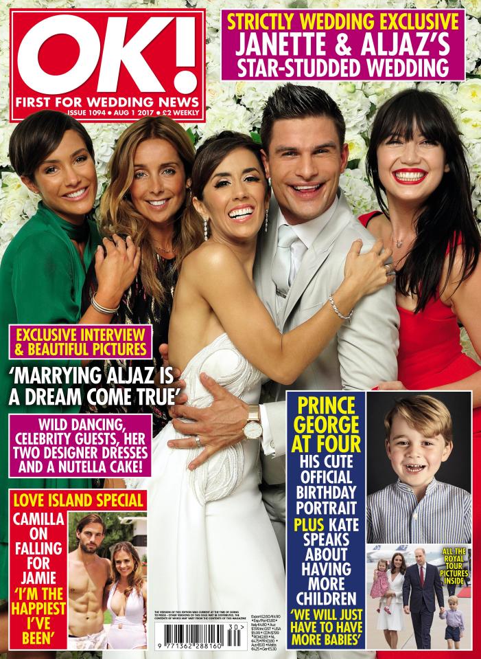  Aljaz Skorjanec and Janette Manrara were surrounded by their celeb ballroom pals in glossy photos from their wedding day