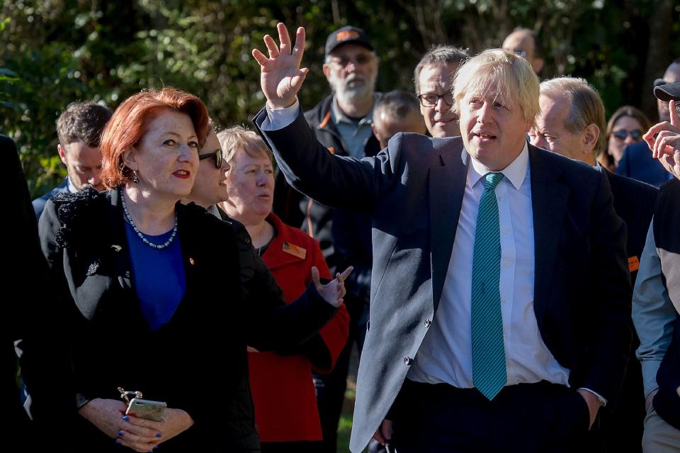  He went on a tour with the with the country’s Conservation Minister Maggie Barry