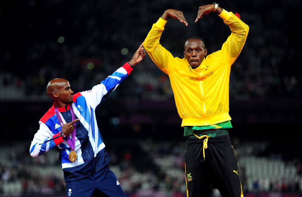  Bolt will be reunited with Mo Farah, who is also retiring from the track this year, in London