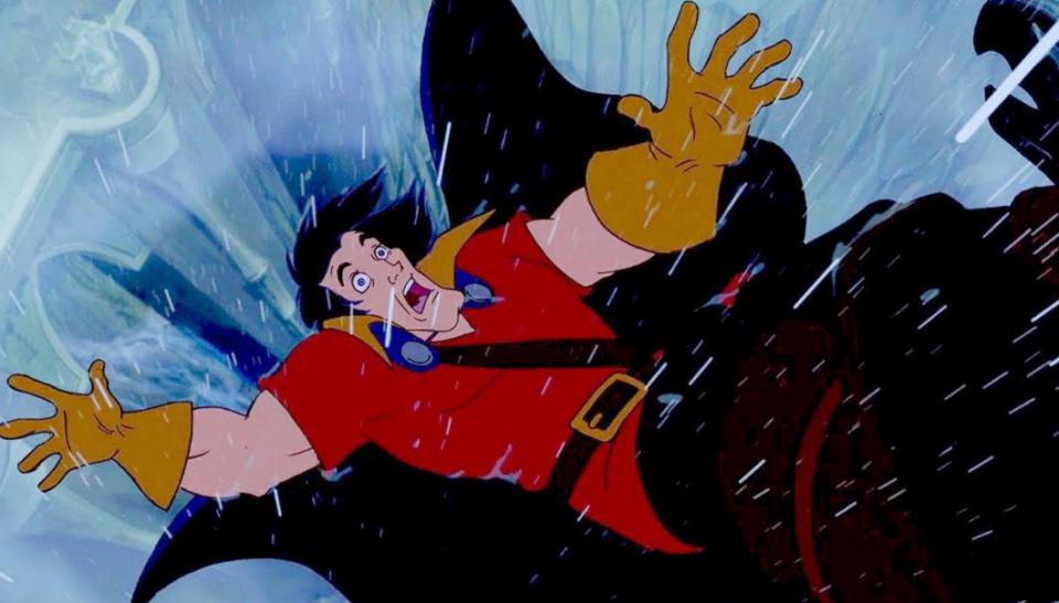  Gaston took a fatal tumble at the end of Beauty And The Beast