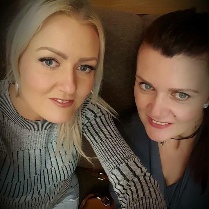 Tina, pictured with friend Laura, is now crowdfunding to get to Germany for immunotherapy treatment