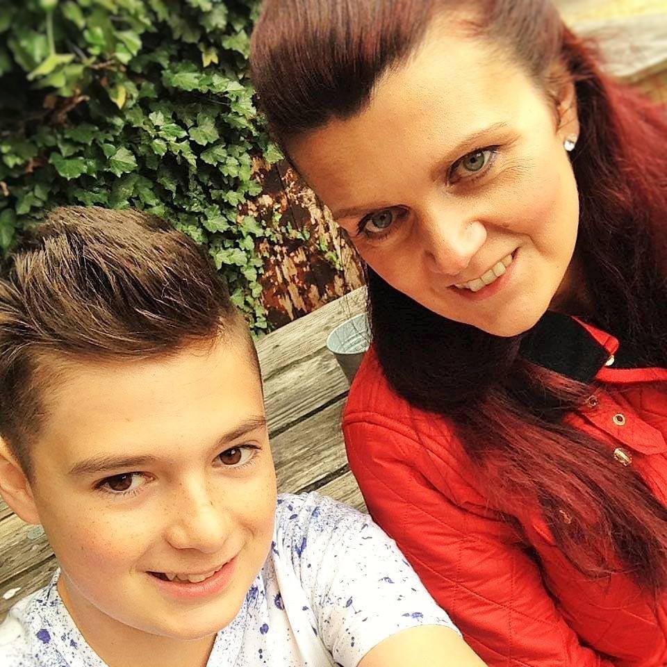 Tina, pictured with her son Dylan, has only "eight weeks to live" 