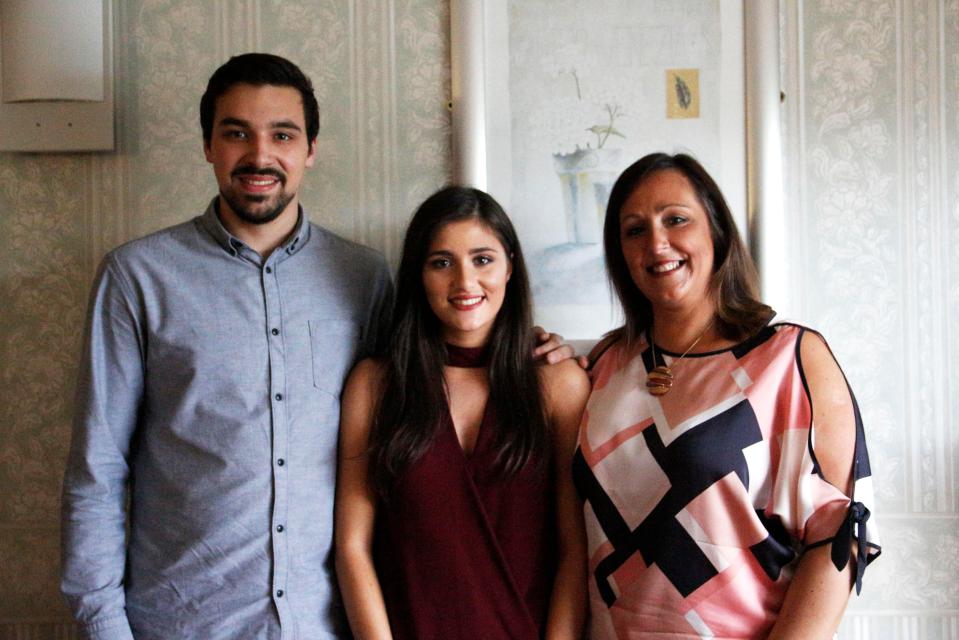  Kareen with kids Mhairi and Graeme - who now works in the family business