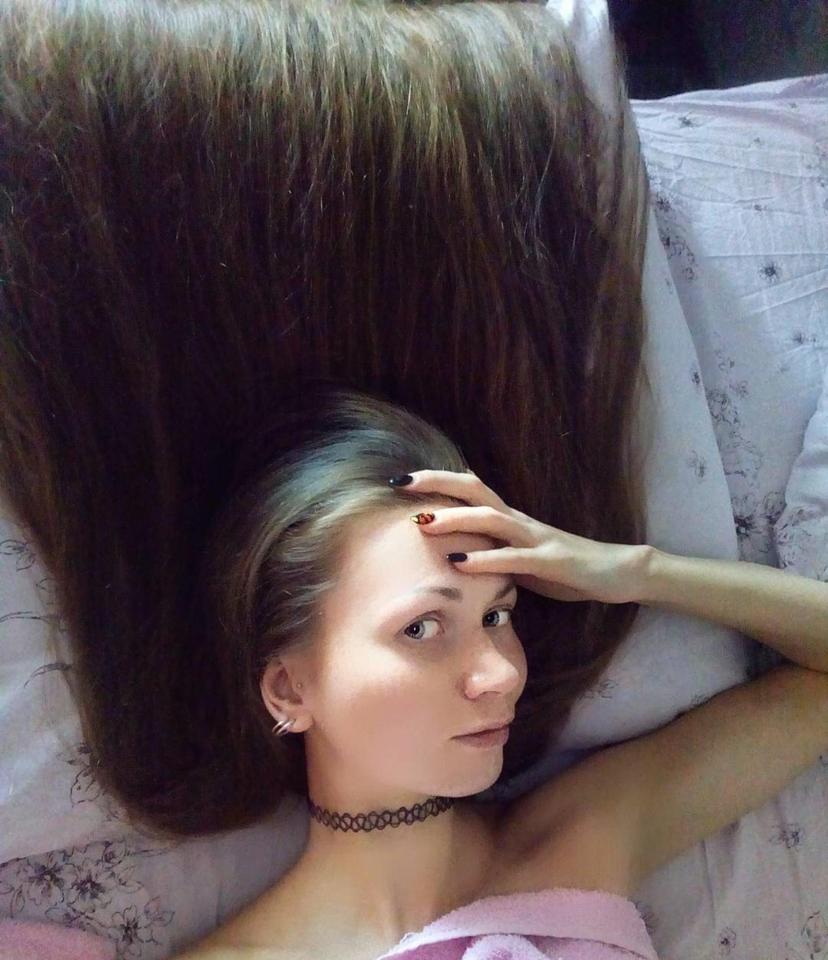  Daria began growing her hair 14 years ago when a friend bet her that she could not grow her hair long enough to braid it