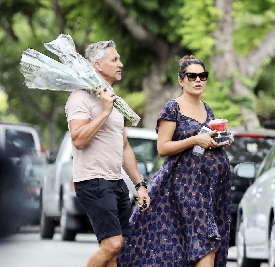  Gary was helping to carry flowers for his pregnant ex Danielle Bux