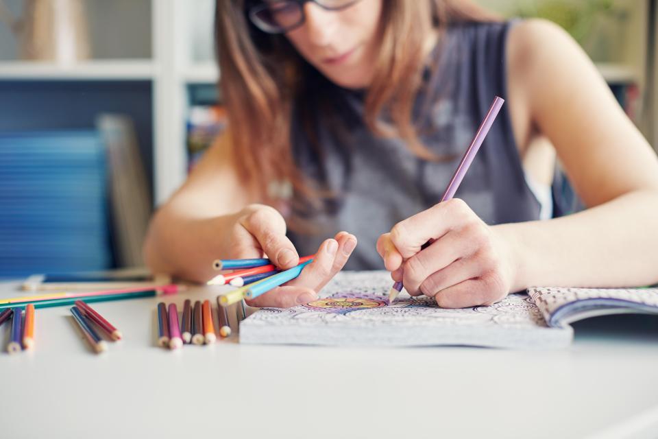  The popularity of mindfulness has seen aids including colouring books and exercises developed