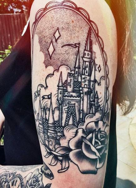  Emily has a tattoo of the Disney castle - which cost her £300