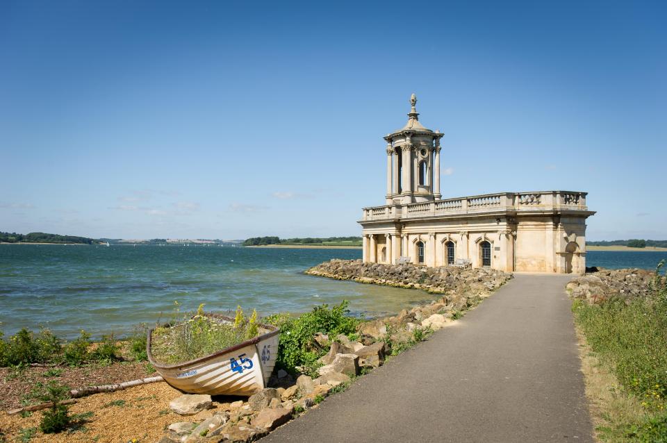  Normanton Church, which sits at the edge of Rutland Water, the largest man-made lake in the UK