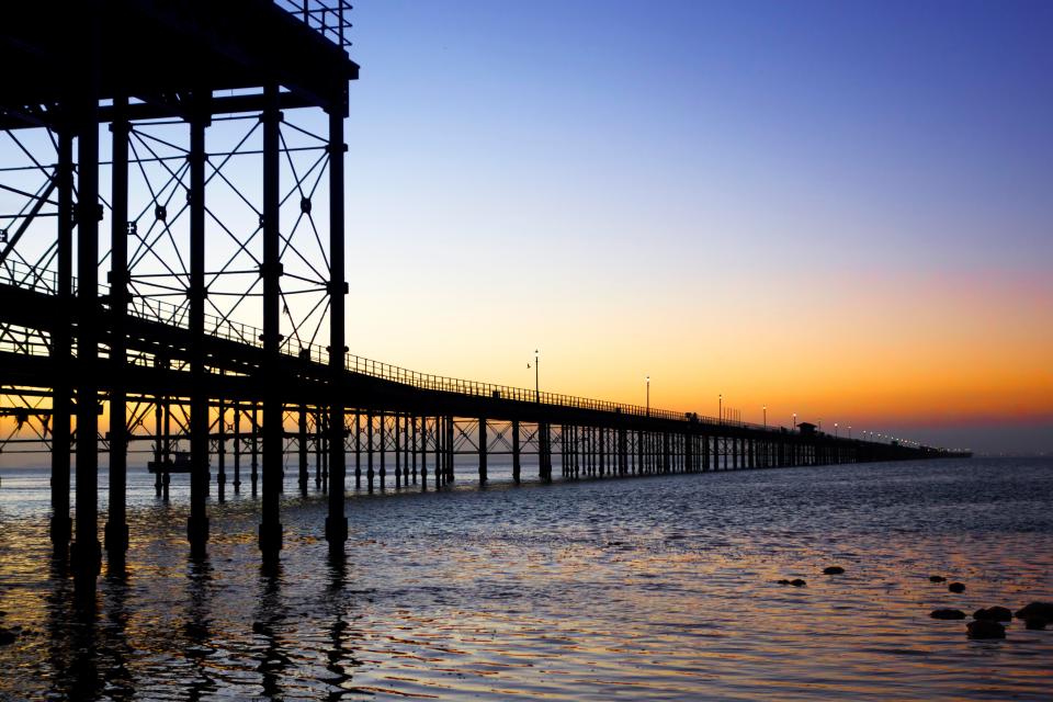  Southend Pier in Essex, taken just after Christmas on a cold December morning