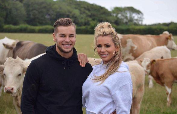  Love Island's Chris Hughes has taken girlfriend Olivia Attwood to his family's farm in Gloucestershire