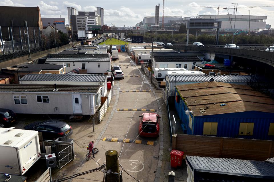 The Westway site took its name from the nearby motorway is occupied entirely by Irish travellers