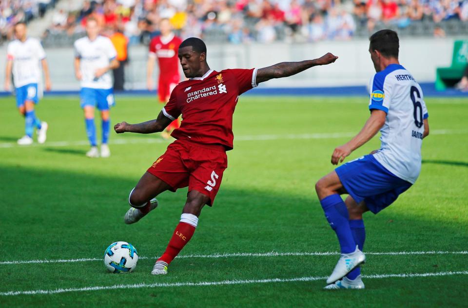  Georginio Wijnaldum bagged Liverpool's second goal of the game