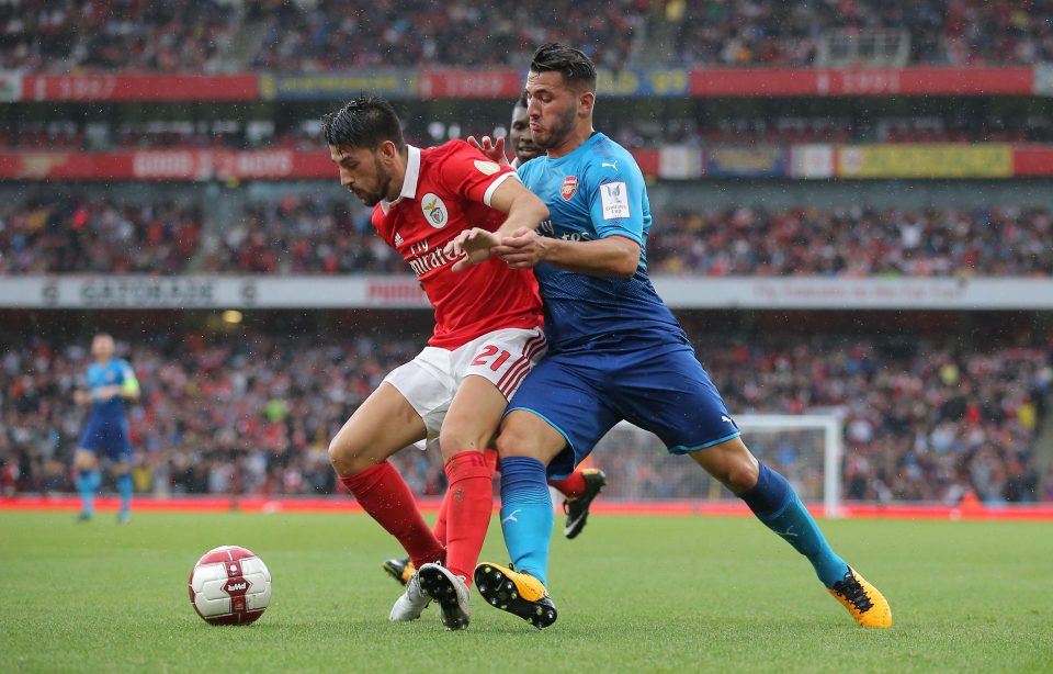 Sead Kolasinac will compete with Nacho Monreal to play at left-back