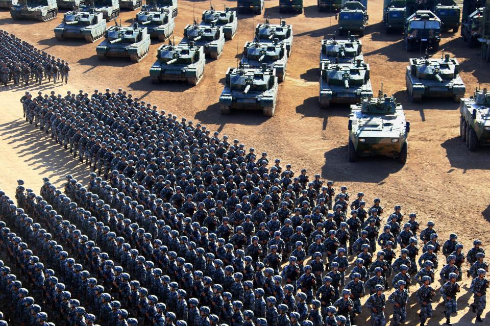  Xi told his troops they should be ready to defeat all "invading enemies"