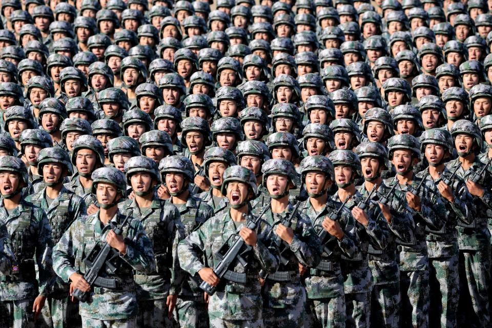  Xi told his troops: 'Always listen to and follow the party's orders. And march to wherever the party points to'