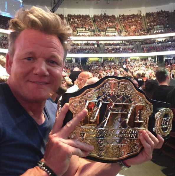  Gordon Ramsay looks dramatically different at the UFC event last night