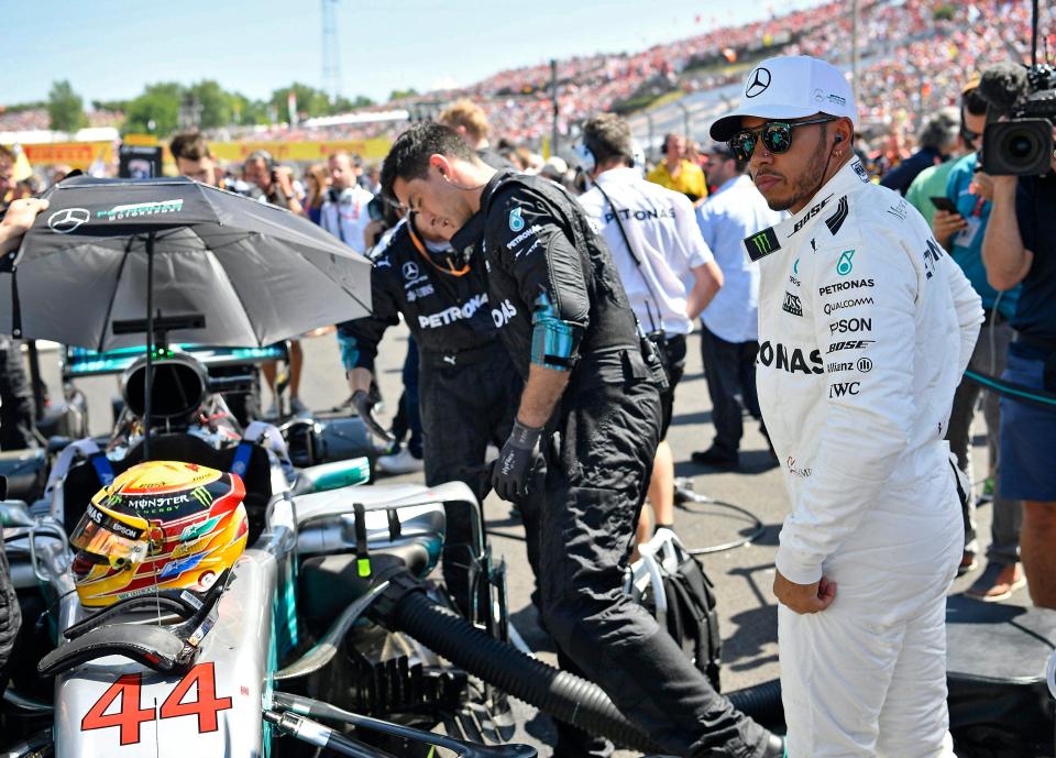  Mercedes star Lewis Hamilton had to settle for fourth spot as he dropped more ground in the World Championship