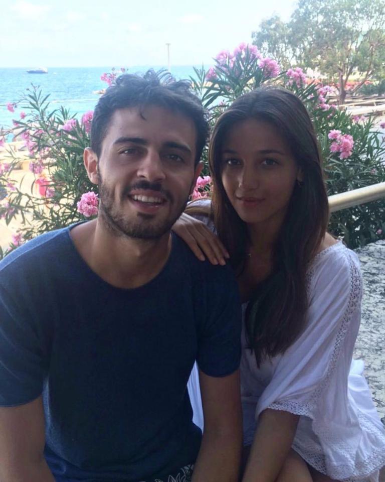  Bernardo Silva and Alicia Verrando on holiday in Formentera