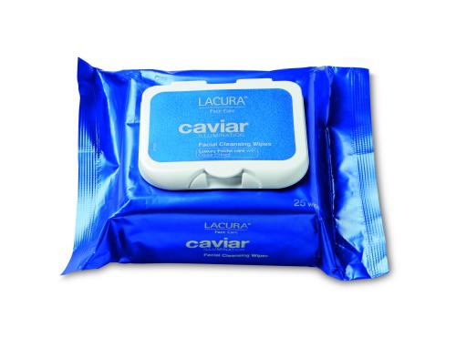 Aldi's Lacura Caviar Illumination Facial Wipes are a bargain at £1.29