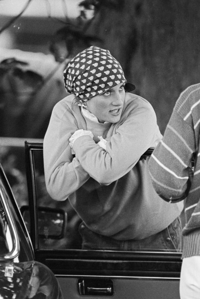  Bad hair day  . . . sporting a bandana on a 1986 visit to Cirencester