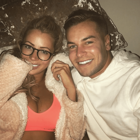  Olivia Attwood shared a loved-up picture of her and Chris Hughes enjoying a night in