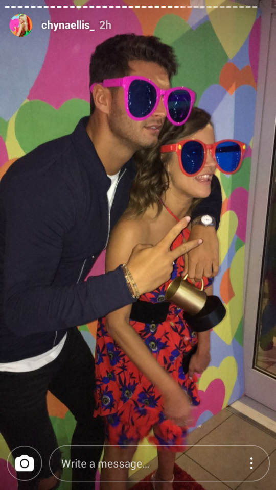  It left Mike Thalassitis free to cosy up to star of the show Caroline